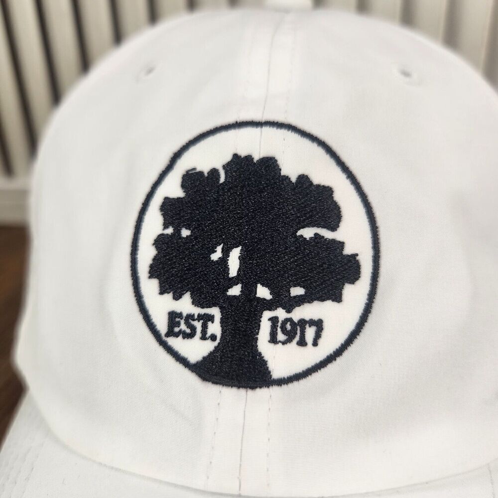 Adidas Oak Tree Est 1917 Strapback Hat Cap White Golf Tennis Athletic Outdoors - Picture 3 of 12